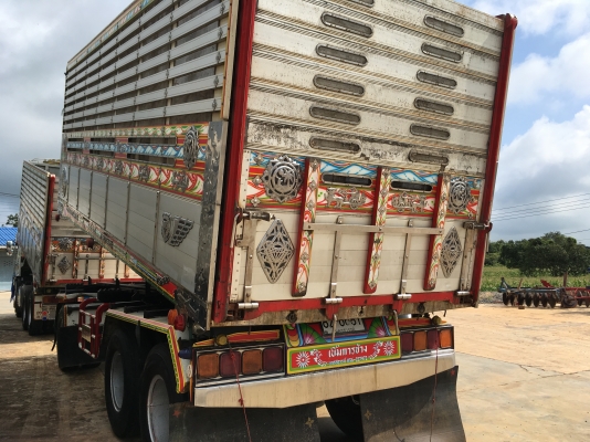 ขายด่วนรถพ่วง320พ่วงดั้มเนียมอู่เบิ้ม ปี51 ลูก3เพลา บรรทุกข้าว