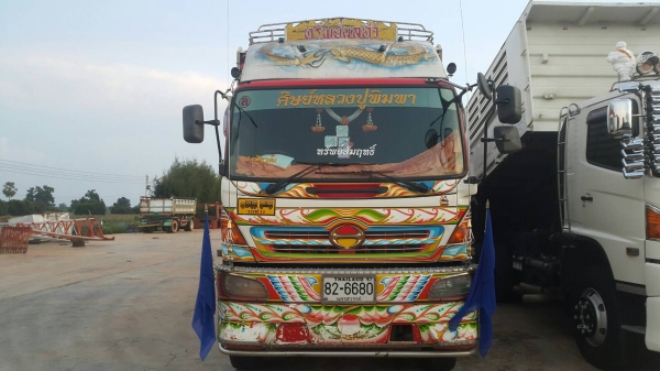 ขายด่วนรถพ่วง320พ่วงดั้มเนียมอู่เบิ้ม ปี51 ลูก3เพลา บรรทุกข้าว