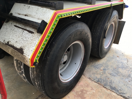 ขายด่วนรถพ่วง320พ่วงดั้มเนียมอู่เบิ้ม ปี51 ลูก3เพลา บรรทุกข้าว