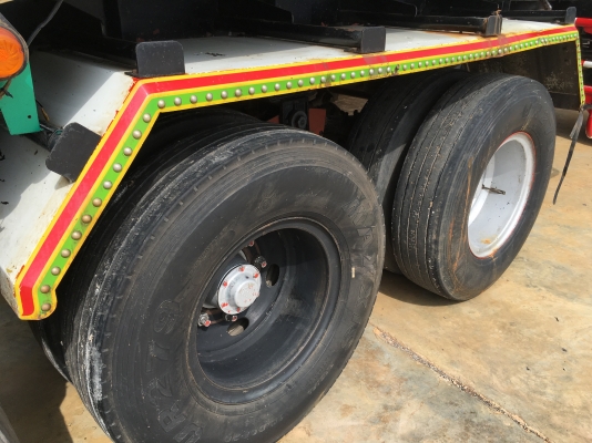 ขายด่วนรถพ่วง320พ่วงดั้มเนียมอู่เบิ้ม ปี51 ลูก3เพลา บรรทุกข้าว