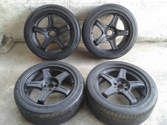 ขอบ17นิ้ว4รู100 พร้อมยาง ชุดนี้ ราคา 6900 บาท