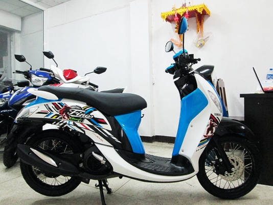(โอนฟรี) ขาย New Fino Fi ปลายปี 2015 ไมล์แท้ 3648 กม เครื่องหัวฉีดประหยัดน้ำมัน สภาพสวยเดิมๆ มีกุญแจรีโมท+กุญแจสำรอง สีฟ้า ขาว (โอนฟรี) ขาย New Fino Fi ปลายปี 2015 ไมล์แท้ 3648 กม เครื่องหัวฉีดประหยัดน้ำมัน สภาพสวยเดิมๆ มีกุญแจรีโมท+กุญแจสำรอง สีฟ้า ขาว