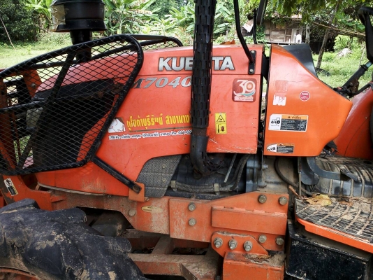 ขายรถไถคูโบต้า 70 แรง อุปกรณ์ 3 ชิ้น ดันหน้า พาน7 โรตารี่ เล่มพร้อม