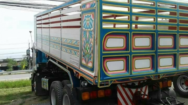 ขายรถพ่วงดัมพ์ ISUZU เครื่อง 300 แรง ปี 52 กระบะดัมพ์มิเนียม ลูก 3 เพลาแท้