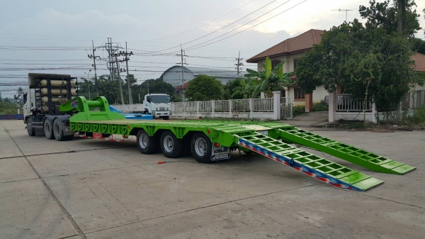 ขายหางเทรลเลอร์โลเบต3เพลาคอโค้ง