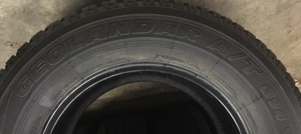 ยาง 265-65-17 ถอดป้ายแดง YOKOHAMA ยาง 265-65-17 ถอดป้ายแดง YOKOHAMA