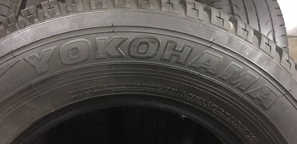ยาง 265-65-17 ถอดป้ายแดง YOKOHAMA ยาง 265-65-17 ถอดป้ายแดง YOKOHAMA
