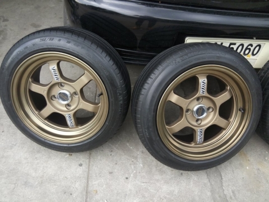 แม็กใหม่ TE37 ขอบ 15 กว้าง 8 พร้อมยาง 9900 บาท