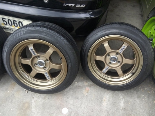 แม็กใหม่ TE37 ขอบ 15 กว้าง 8 พร้อมยาง 9900 บาท