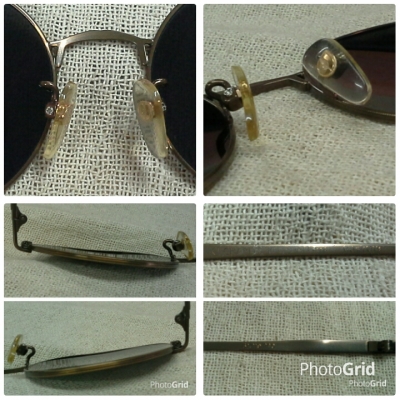 แว่นตาวินเทจเลนส์ปรอท  เท่หยุดโลก!  &#039;หยดน้ำ จอห์น เลนนอน&#039;  Vintage CHARLES JOURDAN handmade in Japan