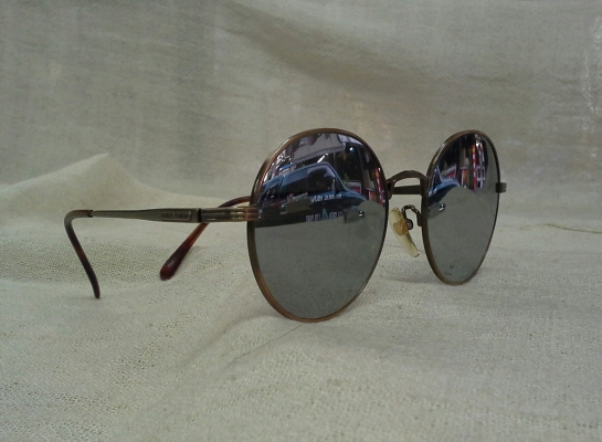 แว่นตาวินเทจเลนส์ปรอท  เท่หยุดโลก!  &#039;หยดน้ำ จอห์น เลนนอน&#039;  Vintage CHARLES JOURDAN handmade in Japan