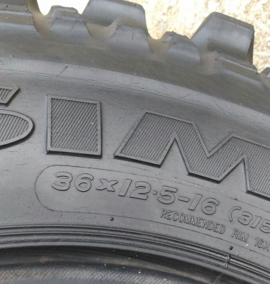 ขายยางตะขาบ SIMEX 36x12.5 R 16 สวยๆ