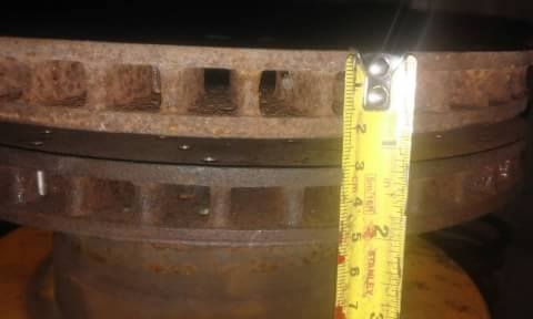 จานหน้า 276 mm หนา 22 mm 5/114.3 กับ 5/120 เจาะรูเเล้ว