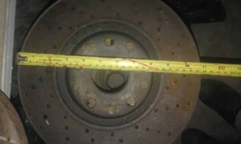 จานหน้า 276 mm หนา 22 mm 5/114.3 กับ 5/120 เจาะรูเเล้ว