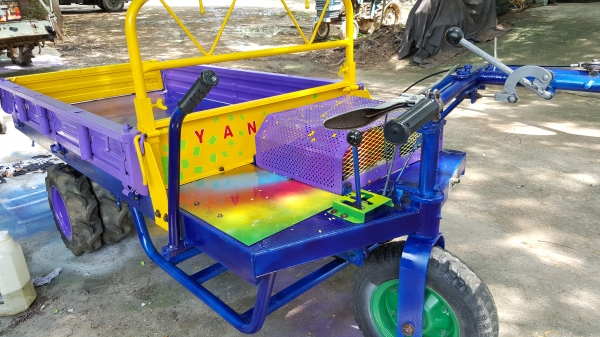 รถบรรทุกล้อยาง นั่งขับและดินตาม พร้อมใช้งาน รหัสสินค้า B2-5 รับน้ำหนักบรรทุก 500 โล