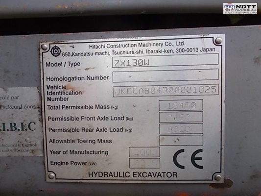 ขอนำเสนอรถขุดล้อยาง Hitachi ZX130W นำเข้าจากญี่ปุ่น ขายตามสภาพ  (ราคาไม่แพง)