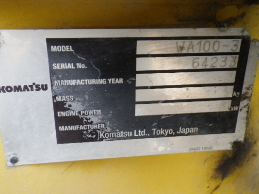 ขายรถตัก KOMATSU WA100-3 ขายรถตัก KOMATSU WA100-3