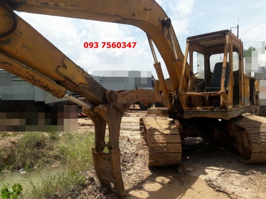 ขาย รถแบคโฮติดหัวคีบไม้ Komatsu 120-1