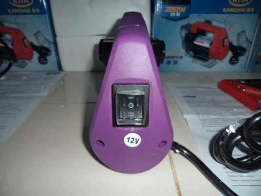 ปั๊มดูดน้ำมันดีเซลแบตเตอร์รี่เติมแบคโฮ