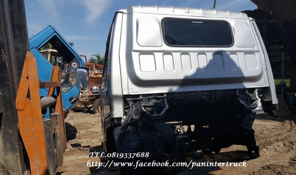 FROM JAPANหัวเก๋งรถบรรทุก6ล้อกลาง CABIN ISUZU NPR66P/หัวปิ๊บ* (รุ่นยกหัวได้/มีแหนบ/มีคัสซี)ราคาเพียง 69,000 บาท