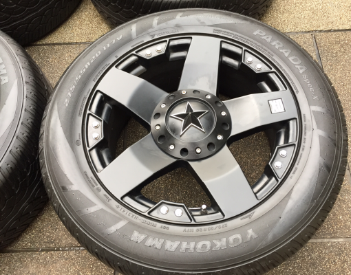 ล้อ XD Rockstar ขอบ20 สภาพสวย ไม่มีซ่อม พร้อมยาง Yokohama 275 55 20 ปี14 ดอกเต็ม ใช้กันยาว ราคาไม่แพง