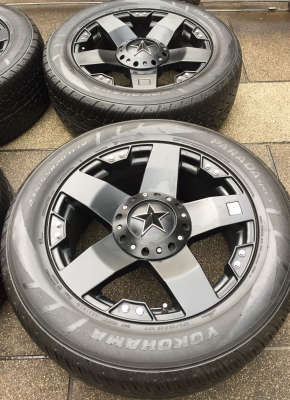 ล้อ XD Rockstar ขอบ20 สภาพสวย ไม่มีซ่อม พร้อมยาง Yokohama 275 55 20 ปี14 ดอกเต็ม ใช้กันยาว ราคาไม่แพง