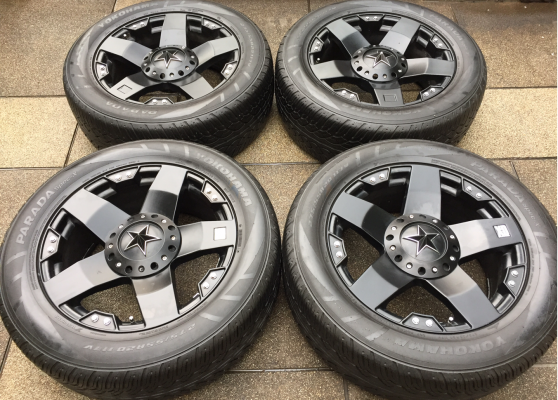 ล้อ XD Rockstar ขอบ20 สภาพสวย ไม่มีซ่อม พร้อมยาง Yokohama 275 55 20 ปี14 ดอกเต็ม ใช้กันยาว ราคาไม่แพง