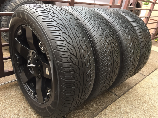 ล้อ XD Rockstar ขอบ20 สภาพสวย ไม่มีซ่อม พร้อมยาง Yokohama 275 55 20 ปี14 ดอกเต็ม ใช้กันยาว ราคาไม่แพง