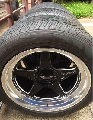 ล้อ Lenso Project D ขอบ20 สภาพสวย ไม่มีซ่อม พร้อมยาง 265 50 20 ปี13 ดอกเต็ม ใช้กันยาว ราคาไม่แพง