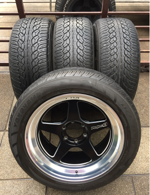 ล้อ Lenso Project D ขอบ20 สภาพสวย ไม่มีซ่อม พร้อมยาง 265 50 20 ปี13 ดอกเต็ม ใช้กันยาว ราคาไม่แพง