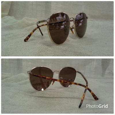 แว่นตาวืนเทจแฮนด์เมดยุค '80s 'หยดน้ำ จอห์น เลนนอน' Vintage CHARLIE handmade in Japan 22KGP แว่นตาวืนเทจแฮนด์เมดยุค '80s 'หยดน้ำ จอห์น เลนนอน' Vintage CHARLIE handmade in Japan 22KGP