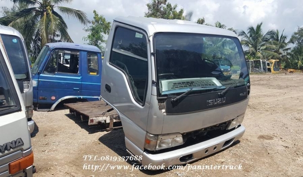 FROM JAPANหัวเก๋งรถบรรทุก6ล้อกลางCABIN ISUZU NPR72L*หัวการ์ตูน* (รุ่นใหม่ยกหัวได้ /มีแหนบ /มีคัสซี /มีฐานล่าง)ราคาเพียง 79,000 บาท