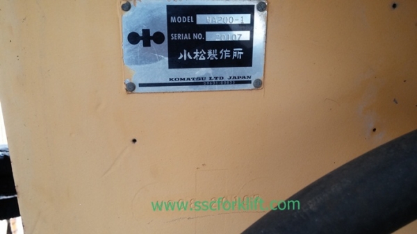 ขายรถตัก KOMATSU WA200-1 นำเข้าจากญี่ปุ่น