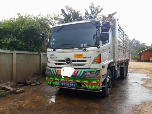 ขายรถบรรทุกสิบล้อ HINO เครื่อง 260 แรง 2 เพลา ปี 47 กระบะเหล็กไม่ดัมพ์ มีระบบลากพ่วง ทะเบียนพร้อม