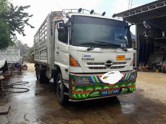 ขายรถบรรทุกสิบล้อ HINO เครื่อง 260 แรง 2 เพลา ปี 47 กระบะเหล็กไม่ดัมพ์ มีระบบลากพ่วง ทะเบียนพร้อม