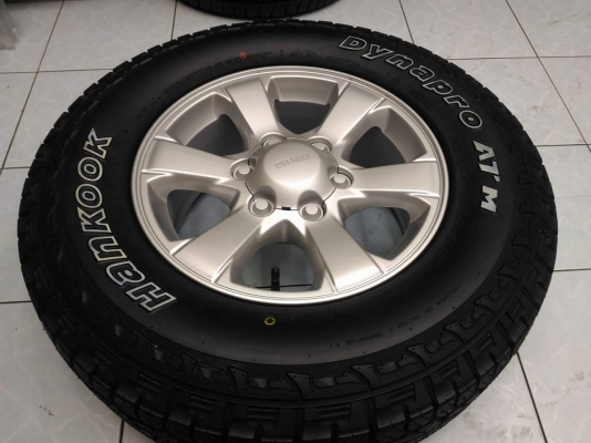 ล้อแม็กป้ายแดง D-max Blue Power ขอบ 16 คู่ยางใหม่ Hankook AT-M  245 70 16 ปี 2016 ทั้งชุด 17,500.- เทิร์นได้ ใส่ฟรี ส่งทั่วไทยค่ะ