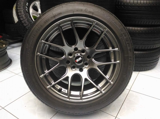 ล้อแม็ก XXR530 ขอบ 15 ใส่ 4h100,114.3 พร้อมยาง Nankang 195 55 15 ปี 15 ยางพอใช้ได้ ทั้งชุด 7800.-NET
