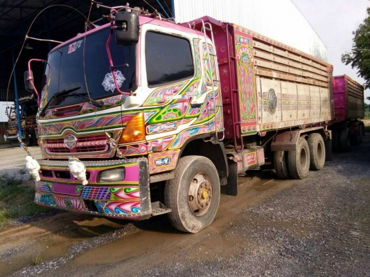 Hino เครื่อง 344 แรง แม่ลูก ปี 53 ดัมพ์มิเนียมอู่เอสที ลูก 3 เพลาแท้ แชสซีดี เครื่องดี ยางต้องเปลี่ยน ทะเบียนพร้อม