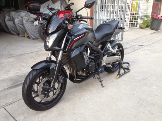 ((ดาวน์ 35000 )) ขาย CB650f ปี2014 สีดำ ไม่ล้ม ไม่แปะ ราคา235000บาท(รับเทริ์น)