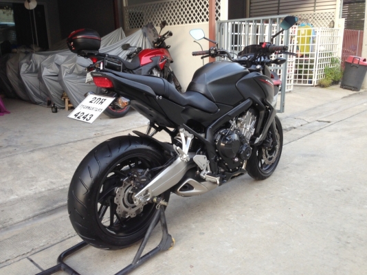 ((ดาวน์ 35000 )) ขาย CB650f ปี2014 สีดำ ไม่ล้ม ไม่แปะ ราคา235000บาท(รับเทริ์น)