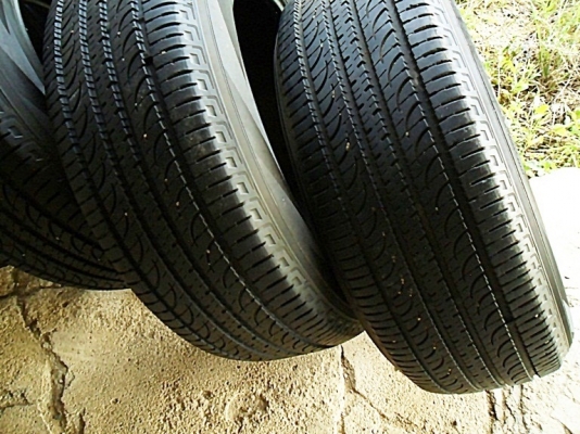 ยางขอบ18 โยโกฮาม่า 235-60-R18 ลงพื้นปี14 (4เส้น4,500) ดอกหนา1 ซม.