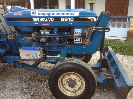 แทรกเตอร์ FORD 6610  เต็มตัว..ใบมีดดันหน้าไคเฮ็งหลี ผาน 7 CMT ชลบุรีเมืองทอง