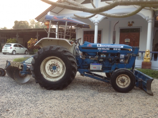 แทรกเตอร์ FORD 6610  เต็มตัว..ใบมีดดันหน้าไคเฮ็งหลี ผาน 7 CMT ชลบุรีเมืองทอง