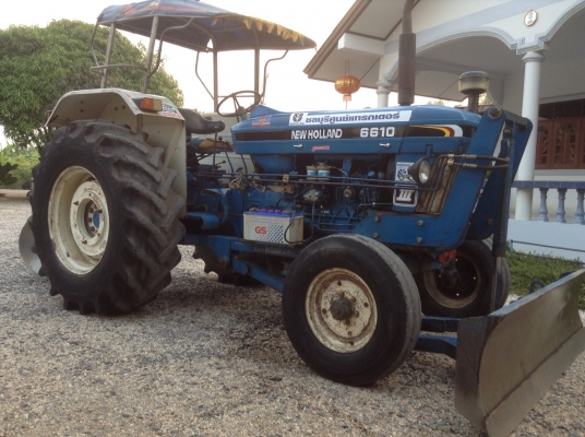 แทรกเตอร์ FORD 6610  เต็มตัว..ใบมีดดันหน้าไคเฮ็งหลี ผาน 7 CMT ชลบุรีเมืองทอง
