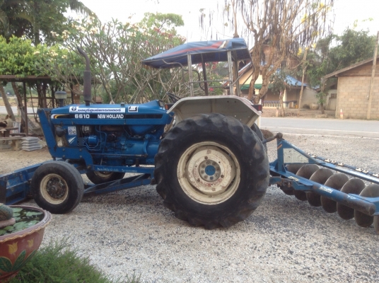 แทรกเตอร์ FORD 6610  เต็มตัว..ใบมีดดันหน้าไคเฮ็งหลี ผาน 7 CMT ชลบุรีเมืองทอง