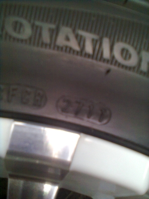 ขายแม็กพร้อมยาง 6 รู ขอบ20 ขนาดยาง 265/50R20 ยางปี 11 สภาพยางพร้อมแม็ก 90 \%