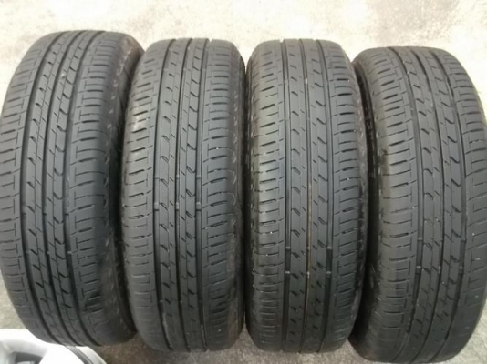 กะทะ14 4รู100 ใส่ได้ทุกรุ่นดุมกลางใหญ่ + ยาง Bridgestone Ecopia 165/65/14 ปี12