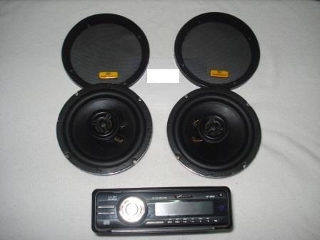 ขายเครื่องเล่นวิทยุ CD พร้อมลำโพง กลางแหลม