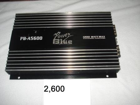 ขาย POWER AMP 1200 วัตต์ POWER BLUE 2 CHANELลดราคาไม่รวมส่ง