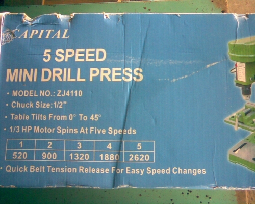 สว่านแท่น ตัวเล็ก ขนาด 13 มิล 5 สปีด